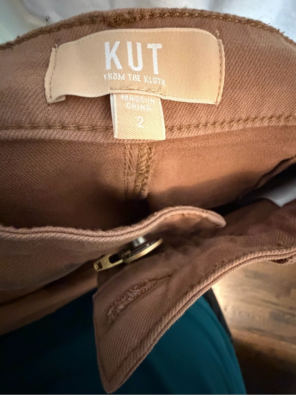 Kut from the Kloth Brown High-Rise Wide Leg Pants - Picture 3 of 3